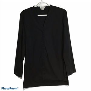 Helmut Lang Black Button Down Shirt Tunic size M